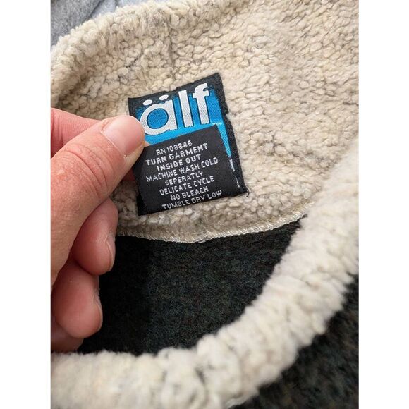 Kuhl Alf‎ Alpaca fleece Sweater men's XL green gray brown mock neck gorpcore - Picture 8 of 8